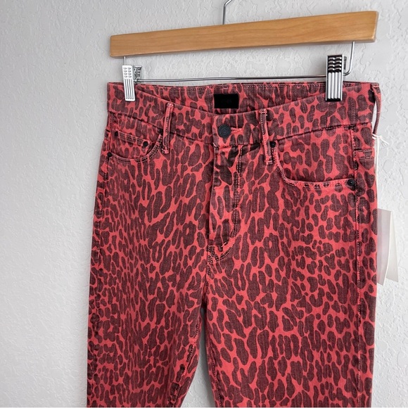 NEW NWT Mother High Waisted Looker Ankle Fray Jeans Animal Attraction - Picture 7 of 14